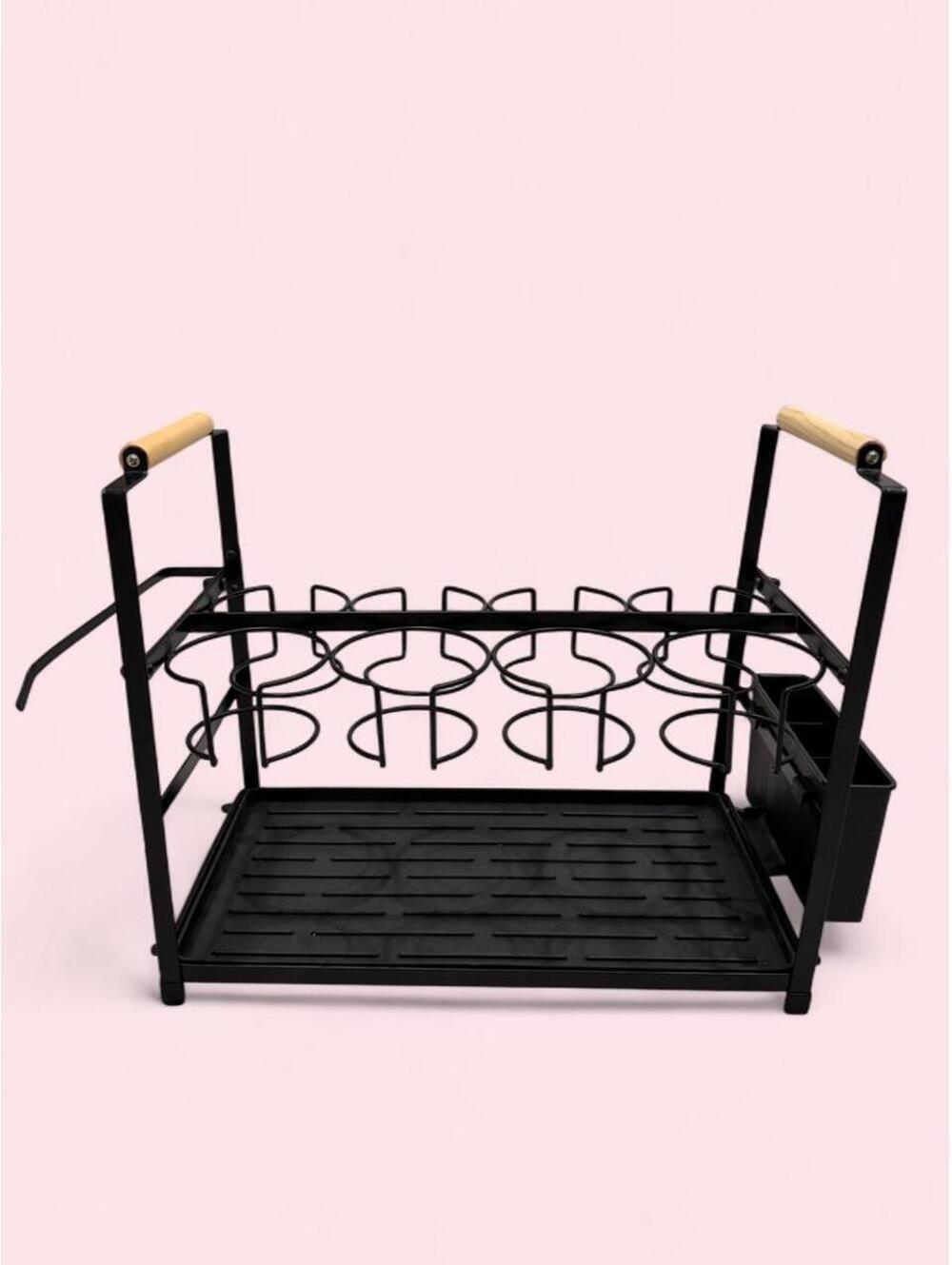 metal tumbler rack organizer